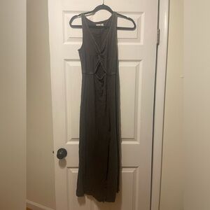 Lucky brand gray slit dress size xsmall